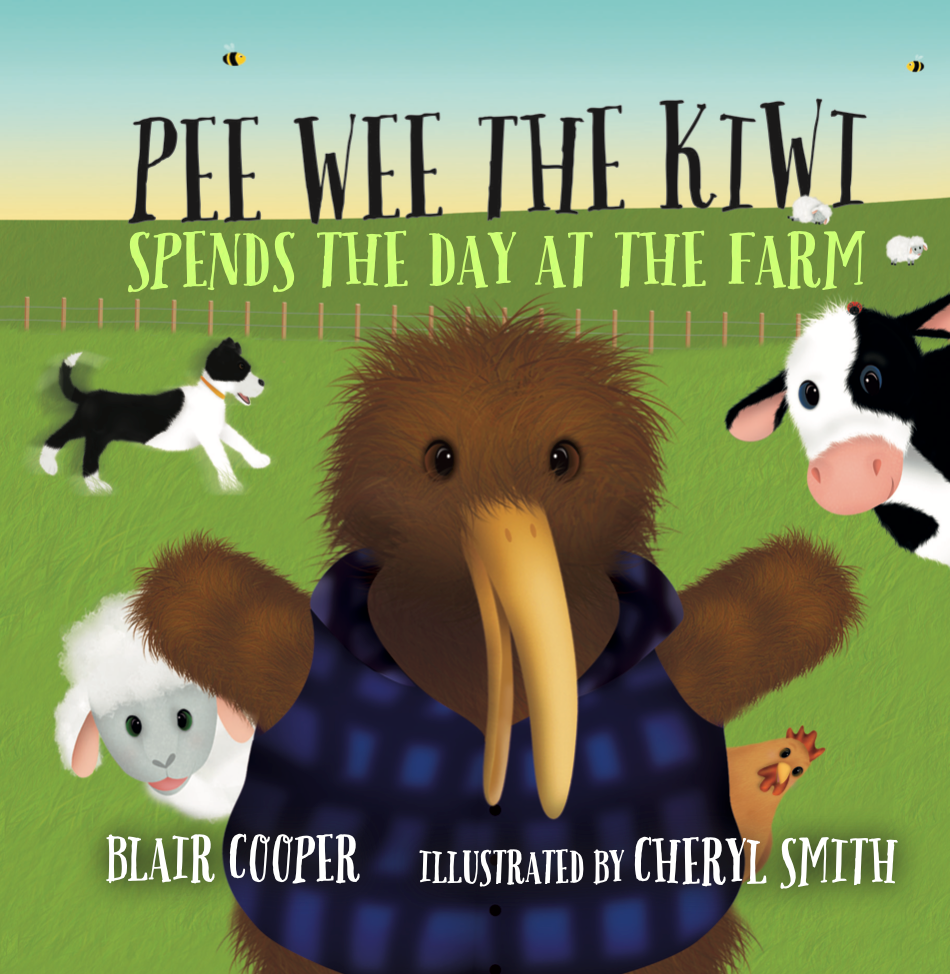 Pee Wee the Kiwi Spends the day at the Farm BB By Blair Cooper