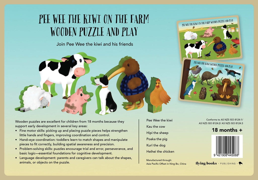 Pee Wee on the Farm Wooden Puzzle and Play