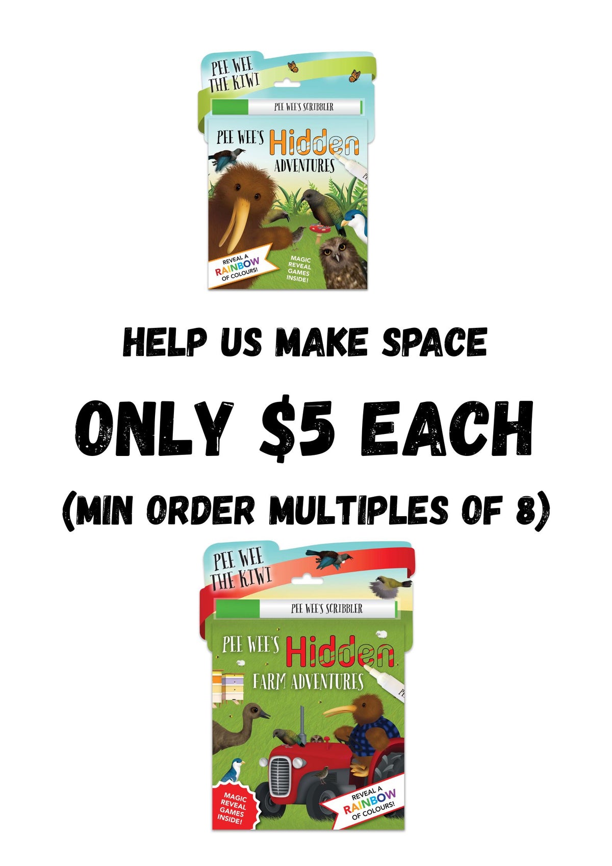 Pee Wee's Hidden Adventures GIFT FAIR DEAL $5 each